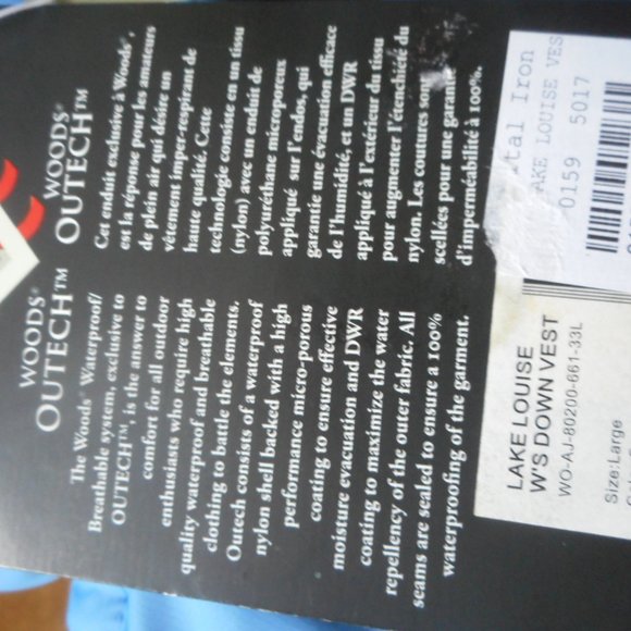 WOODS down vest women large - Picture 4 of 7